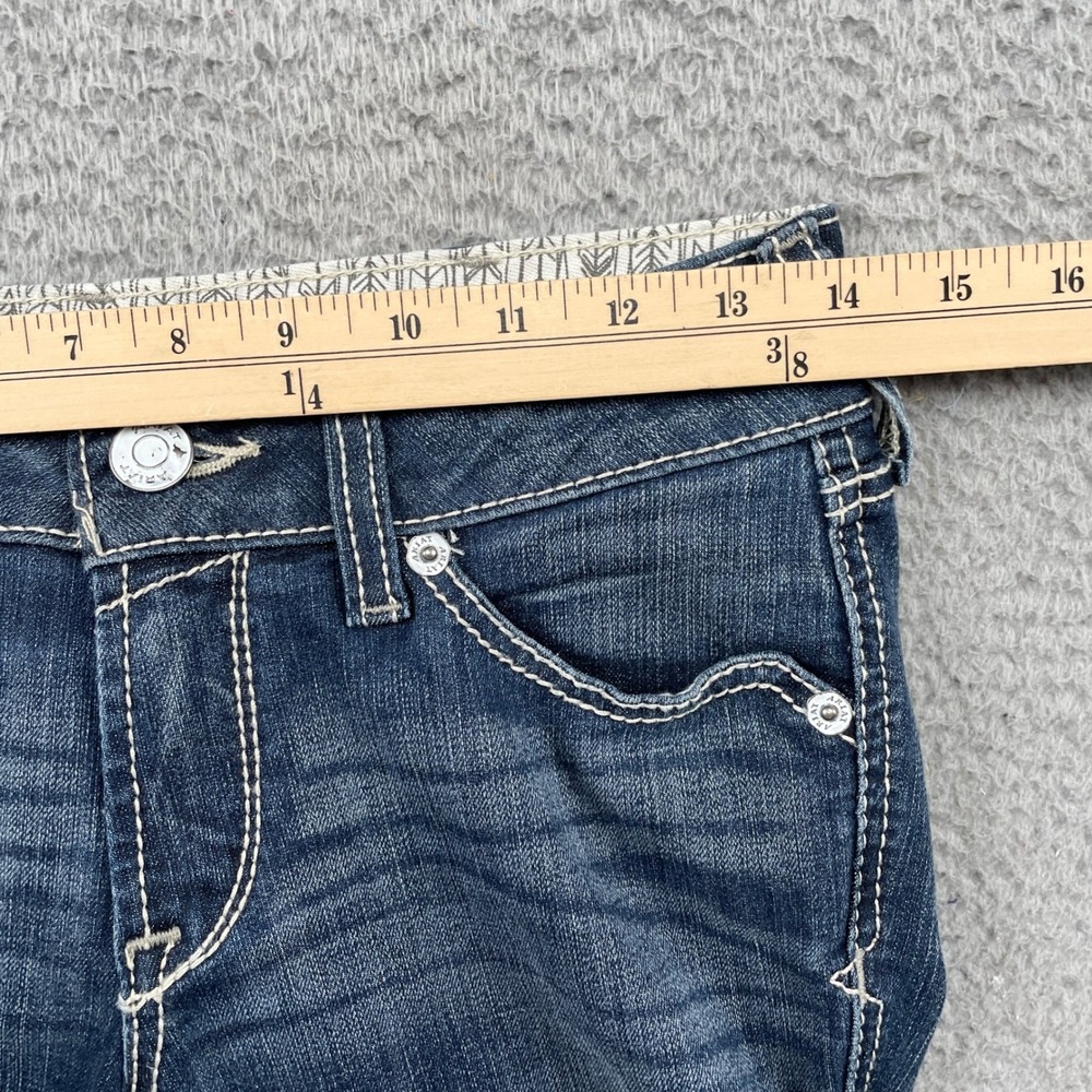Ariat Jeans Womens 26R Blue REAL Mid Rise Bootcut Gemstone Performance Denim - Picture 7 of 12
